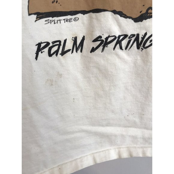 Vintage Will Golf For Food Palm Springs California Distressed XL 2XL T Shirt - Picture 2 of 10
